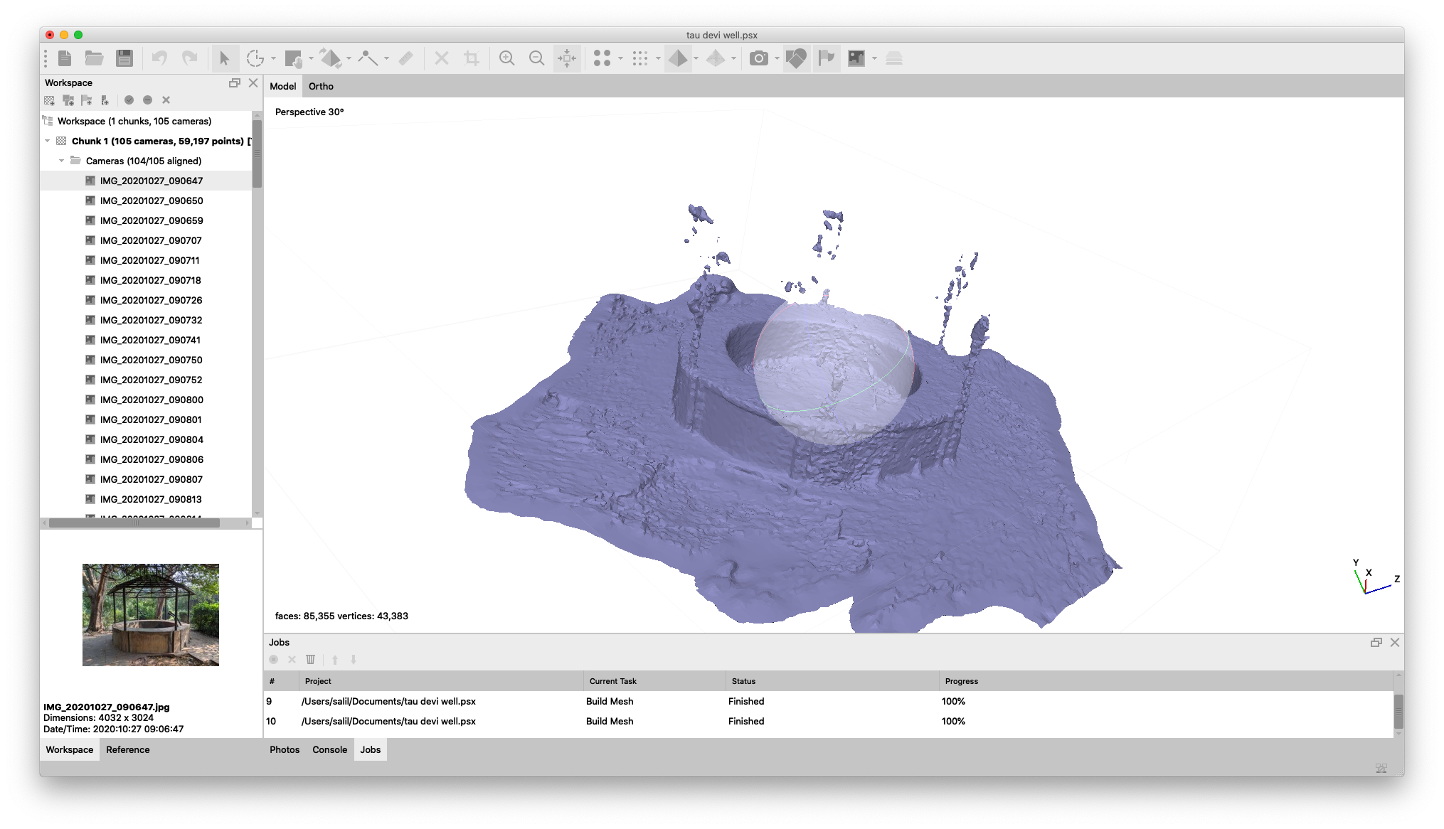 photogrammetry process